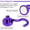 imageDIYMAG Magnetic Hooks 30lbs Magnet Hook 2025 Cruise Cabin Ship Essentials Heavy Duty Strong Magnets Refrigerator Fridge Hanging for Classroom Beach Vacation Kitchen Grills Home 60 PackPurple