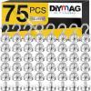 imageDIYMAG Magnetic Hooks 30lbs Magnet Hook 2025 Cruise Cabin Ship Essentials Heavy Duty Strong Magnets Refrigerator Fridge Hanging for Classroom Beach Vacation Kitchen Grills Home 60 PackSilver