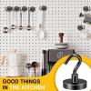 imageDIYMAG Magnetic Hooks 30lbs Magnet Hook 2025 Cruise Cabin Ship Essentials Heavy Duty Strong Magnets Refrigerator Fridge Hanging for Classroom Beach Vacation Kitchen Grills Home 60 PackBlack