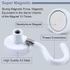 imageDIYMAG Magnetic Hooks 30lbs Magnet Hook 2025 Cruise Cabin Ship Essentials Heavy Duty Strong Magnets Refrigerator Fridge Hanging for Classroom Beach Vacation Kitchen Grills Home 60 PackWhite