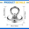 imageDIYMAG Magnetic Hooks 60 lbs27 KG Pulling Force Rare Earth Magnetic Hooks with Countersunk Hole Eyebolt for Home Kitchen Workplace Office and Garage 10 Packs100lbs Magnetic Hooks6P