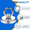 imageDIYMAG Magnetic Hooks 60 lbs27 KG Pulling Force Rare Earth Magnetic Hooks with Countersunk Hole Eyebolt for Home Kitchen Workplace Office and Garage 10 Packs100lbs Magnetic Hooks6P