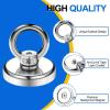 imageDIYMAG Magnetic Hooks 60 lbs27 KG Pulling Force Rare Earth Magnetic Hooks with Countersunk Hole Eyebolt for Home Kitchen Workplace Office and Garage 10 Packs60lbs Magnetic Hooks10P