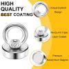 imageDIYMAG Magnetic Hooks 60 lbs27 KG Pulling Force Rare Earth Magnetic Hooks with Countersunk Hole Eyebolt for Home Kitchen Workplace Office and Garage 10 Packs40lbs Magnetic Hooks10P