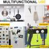 imageDIYMAG Magnetic Hooks 70LBS Heavy Duty Neodymium Magnetism with Swivel Carabiner HookGreat for Your Refrigerator and Other Magnetics Surfaces Pack of 15Swivel Hook 44mm4P
