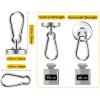 imageDIYMAG Magnetic Hooks 70LBS Heavy Duty Neodymium Magnetism with Swivel Carabiner HookGreat for Your Refrigerator and Other Magnetics Surfaces Pack of 15Swivel Hook 25mm6P