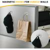 imageDIYMAG Magnetic Hooks for Hanging Cubicle Accessories 30lbs 2025 Cruise Cabin Ship Essentials N52 Magnetic Hook Heavy Duty Strong Magnets Fridge for Classroom Beach Kitchen Grills 10 Pack Black10Pack 80Lbs