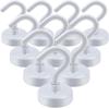 imageDIYMAG Magnetic Hooks for Hanging Cubicle Accessories 30lbs 2025 Cruise Cabin Ship Essentials N52 Magnetic Hook Heavy Duty Strong Magnets Fridge for Classroom Beach Kitchen Grills 10 Pack Black10Pack 30Lbs