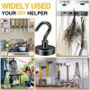 imageDIYMAG Magnetic Hooks for Hanging Cubicle Accessories 30lbs 2025 Cruise Cabin Ship Essentials N52 Magnetic Hook Heavy Duty Strong Magnets Fridge for Classroom Beach Kitchen Grills 10 Pack Black4Pack 80Lbs
