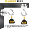 imageDIYMAG Magnetic Hooks for Hanging Cubicle Accessories 30lbs 2025 Cruise Cabin Ship Essentials N52 Magnetic Hook Heavy Duty Strong Magnets Fridge for Classroom Beach Kitchen Grills 10 Pack Black10Pack 30Lbs