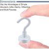 imageDIYMAG Magnetic Hooks for Hanging Cubicle Accessories 30lbs 2025 Cruise Cabin Ship Essentials N52 Magnetic Hook Heavy Duty Strong Magnets Fridge for Classroom Beach Kitchen Grills 10 Pack Black10Pack 30Lbs