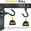 imageDIYMAG Magnetic Hooks for Hanging Cubicle Accessories 30lbs 2025 Cruise Cabin Ship Essentials N52 Magnetic Hook Heavy Duty Strong Magnets Fridge for Classroom Beach Kitchen Grills 10 Pack Black10Pack 30Lbs