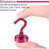 imageDIYMAG Magnetic Hooks110 lb Heavy Duty Strong Magnet with Hook for Hanging Strong Rare Earth Neodymium Magnet Hooks 6 Packs16mm30lbs