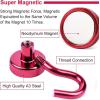 imageDIYMAG Magnetic Hooks110 lb Heavy Duty Strong Magnet with Hook for Hanging Strong Rare Earth Neodymium Magnet Hooks 6 Packs16mm30lbs