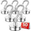 imageDIYMAG Magnetic Hooks110 lb Heavy Duty Strong Magnet with Hook for Hanging Strong Rare Earth Neodymium Magnet Hooks 6 Packs20mm50lbs