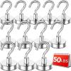 imageDIYMAG Magnetic Hooks110 lb Heavy Duty Strong Magnet with Hook for Hanging Strong Rare Earth Neodymium Magnet Hooks 6 Packs20mm50lbs