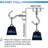 imageDIYMAG Magnetic Hooks110 lb Heavy Duty Strong Magnet with Hook for Hanging Strong Rare Earth Neodymium Magnet Hooks 6 Packs25mm80lbs