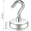 imageDIYMAG Magnetic Hooks110 lb Heavy Duty Strong Magnet with Hook for Hanging Strong Rare Earth Neodymium Magnet Hooks 6 Packs25mm80lbs