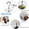 imageDIYMAG Magnetic Hooks110 lb Heavy Duty Strong Magnet with Hook for Hanging Strong Rare Earth Neodymium Magnet Hooks 6 Packs25mm80lbs