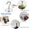 imageDIYMAG Magnetic Hooks110 lb Heavy Duty Strong Magnet with Hook for Hanging Strong Rare Earth Neodymium Magnet Hooks 6 Packs25mm80lbs