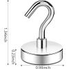 imageDIYMAG Magnetic Hooks110 lb Heavy Duty Strong Magnet with Hook for Hanging Strong Rare Earth Neodymium Magnet Hooks 6 Packs25mm80lbs