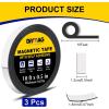 imageDIYMAG Magnetic Tape 10 Feet x 12 Inch 1 Roll Strong Magnetic Strip with Self Adhesive Flexible Magnet Tape Rolls for Lightweight Craft DIY Projects Whiteboards and Fridge Organization2Roll20Ft