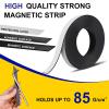 imageDIYMAG Magnetic Tape 10 Feet x 12 Inch 3 Rolls Strong Magnetic Strip with Self Adhesive Flexible Magnet Tape Roll for Lightweight Craft DIY Projects Whiteboards and Fridge Organization2Roll20Ft