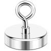 imageDIYMAG Neodymium Fishing Magnets 100lbs Pulling Force Rare Earth Magnet with Countersunk Hole Eyebolt Diameter 142Inch 36mm for Retrieving in River an Magnetic FishingSingle Hole