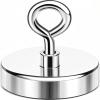 imageDIYMAG Neodymium Fishing Magnets 100lbs Pulling Force Rare Earth Magnet with Countersunk Hole Eyebolt Diameter 142Inch 36mm for Retrieving in River an Magnetic FishingSingle Hole