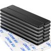 imageDIYMAG Neodymium Magnets Strip Heavy Duty Rectangular Magnet for Crafts Tool Storage Fridge DIY Office039quot x 019quot x 007quot Pack of 120Black