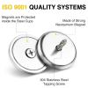 imageDIYMAG Neodymium Round Base Cup Magnet Strong Rare Earth Magnets with Heavy Duty Countersunk Hole and Stainless Screws for Refrigerator Magnetic Office Craft SilverSilver