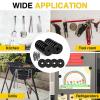 imageDIYMAG Neodymium Round Base Cup Magnet Strong Rare Earth Magnets with Heavy Duty Countersunk Hole and Stainless Screws for Refrigerator Magnetic Office Craft SilverBlack