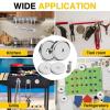 imageDIYMAG Neodymium Round Base Cup Magnet Strong Rare Earth Magnets with Heavy Duty Countersunk Hole and Stainless Screws for Refrigerator Magnetic Office Craft SilverSilver