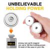 imageDIYMAG Neodymium Round Base Cup Magnet Strong Rare Earth Magnets with Heavy Duty Countersunk Hole and Stainless Screws for Refrigerator Magnetic Office Craft SilverSilver