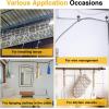 imageDIYMAG Outdoor Hooks for Hanging String Lights White Magnetic Hooks Strong 30lbs Hanging Party Light Wall Cable 2025 Cruise Cabin Ship Essentials Heavy Duty Strong Magnets for Outside Grill 6PCSBlack