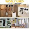 imageDIYMAG Outdoor Hooks for Hanging String Lights White Magnetic Hooks Strong 30lbs Hanging Party Light Wall Cable 2025 Cruise Cabin Ship Essentials Heavy Duty Strong Magnets for Outside Grill 6PCSBlack