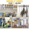 imageDIYMAG Outdoor Hooks for Hanging String Lights White Magnetic Hooks Strong 30lbs Hanging Party Light Wall Cable 2025 Cruise Cabin Ship Essentials Heavy Duty Strong Magnets for Outside Grill 6PCSSilver