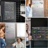 imageDIYMAG Planning Pads 4Pack Acrylic Magnetic Dry Erase Calendar for Fridge Clear Skylight Calendar Set 2025 Magnetic Weekly Monthly Daily Memo Planner Board for Refrigerator with 6 Colors MarkersTransparen