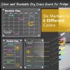 imageDIYMAG Planning Pads 4Pack Acrylic Magnetic Dry Erase Calendar for Fridge Clear Skylight Calendar Set 2025 Magnetic Weekly Monthly Daily Memo Planner Board for Refrigerator with 6 Colors MarkersTransparen