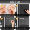 imageDIYMAG Planning Pads 4Pack Acrylic Magnetic Dry Erase Calendar for Fridge Clear Skylight Calendar Set 2025 Magnetic Weekly Monthly Daily Memo Planner Board for Refrigerator with 6 Colors MarkersTransparen