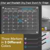 imageDIYMAG Planning Pads 4Pack Acrylic Magnetic Dry Erase Calendar for Fridge Clear Skylight Calendar Set 2025 Magnetic Weekly Monthly Daily Memo Planner Board for Refrigerator with 6 Colors MarkersTransparen