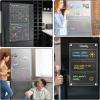 imageDIYMAG Planning Pads 4Pack Acrylic Magnetic Dry Erase Calendar for Fridge Clear Skylight Calendar Set 2025 Magnetic Weekly Monthly Daily Memo Planner Board for Refrigerator with 6 Colors MarkersTransparen