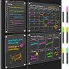 imageDIYMAG Planning Pads 4Pack Acrylic Magnetic Dry Erase Calendar for Fridge Clear Skylight Calendar Set 2025 Magnetic Weekly Monthly Daily Memo Planner Board for Refrigerator with 6 Colors MarkersTransparen
