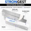imageDIYMAG Powerful Neodymium Bar Magnets RareEarth Metal Neodymium Magnet N52 Incredibly Strong 33 LB Strength  60 x 10 x 5 mm Pack of 6