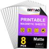 imageDIYMAG Printable Magnetic Sheets 15Pcs 85 x 11 Inch Flexible Magnet Sheets Matte Non Adhesive Magnetic Paper for Inkjet Printer Photo DIY Crafts85 x 11 Inch
