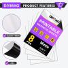 imageDIYMAG Printable Magnetic Sheets 83quot x 117quot 8Pcs Flexible Magnet Sheet Matte Paper for Inkjet Printer Photo Magnetics for DIY Crafts85 x 11 Inch