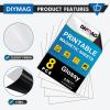 imageDIYMAG Printable Magnetic Sheets 83quot x 117quot 8Pcs Flexible Magnet Sheet Matte Paper for Inkjet Printer Photo Magnetics for DIY Crafts85 x 11 Inch