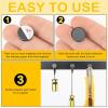 imageDIYMAG Strong Magnets 140Pcs 06x012Inch Fridge Refrigerator Magnet for Crafts with Adhesive Backing Magnetic Small Black Button Ceramic Circle Craft Round Heavy Duty Adhesive Neodymium Whiteboard12x3mm