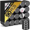 imageDIYMAG Strong Magnets 140Pcs 06x012Inch Fridge Refrigerator Magnet for Crafts with Adhesive Backing Magnetic Small Black Button Ceramic Circle Craft Round Heavy Duty Adhesive Neodymium Whiteboard18x3mm