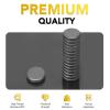 imageDIYMAG Strong Magnets 140Pcs 06x012Inch Fridge Refrigerator Magnet for Crafts with Adhesive Backing Magnetic Small Black Button Ceramic Circle Craft Round Heavy Duty Adhesive Neodymium Whiteboard15x3mm